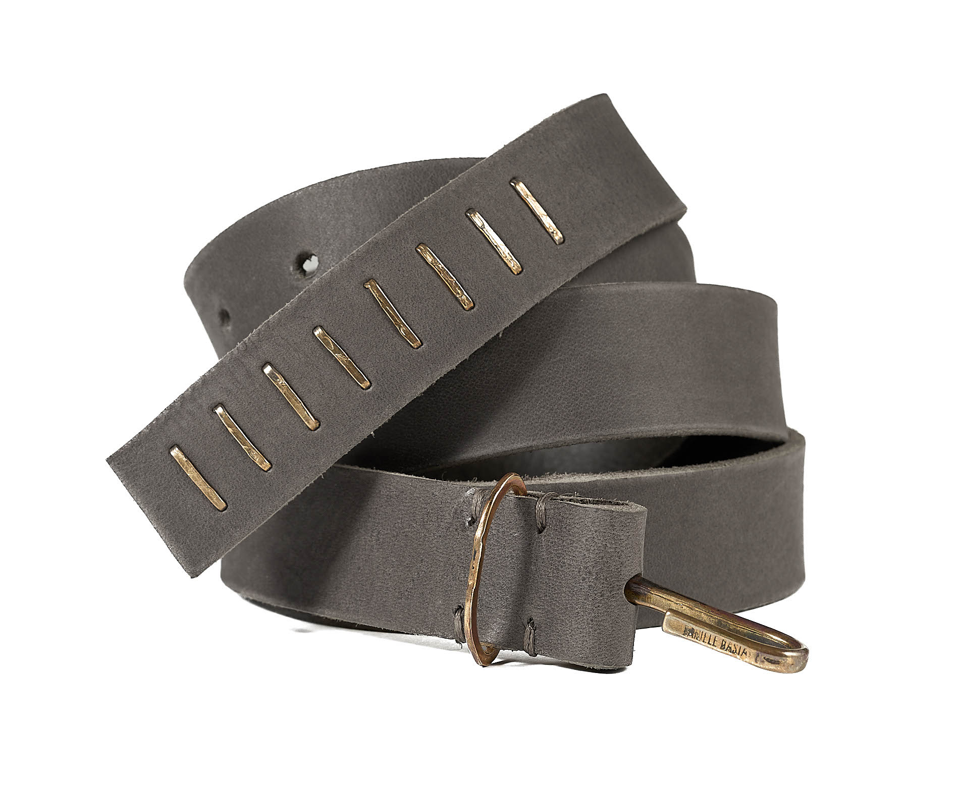 daniele basta leather and silver bags - FRONT